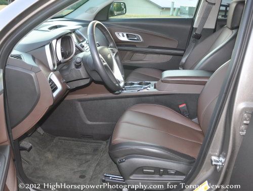 The front interior of the 2012 Chevrolet Equinox AWD LTZ | Torque News